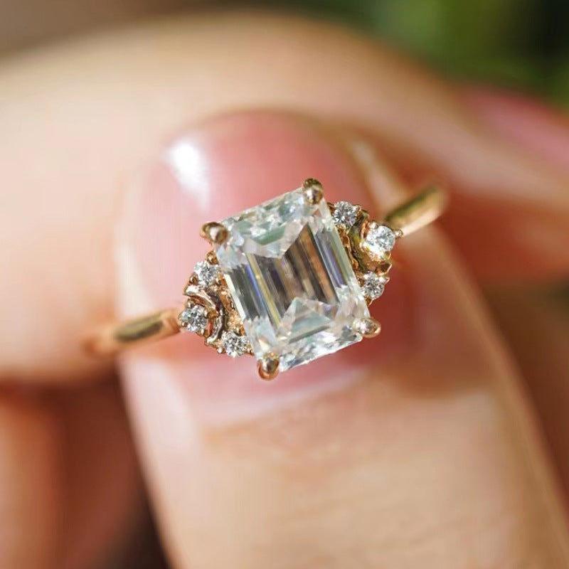 Women's Emerald cut ring