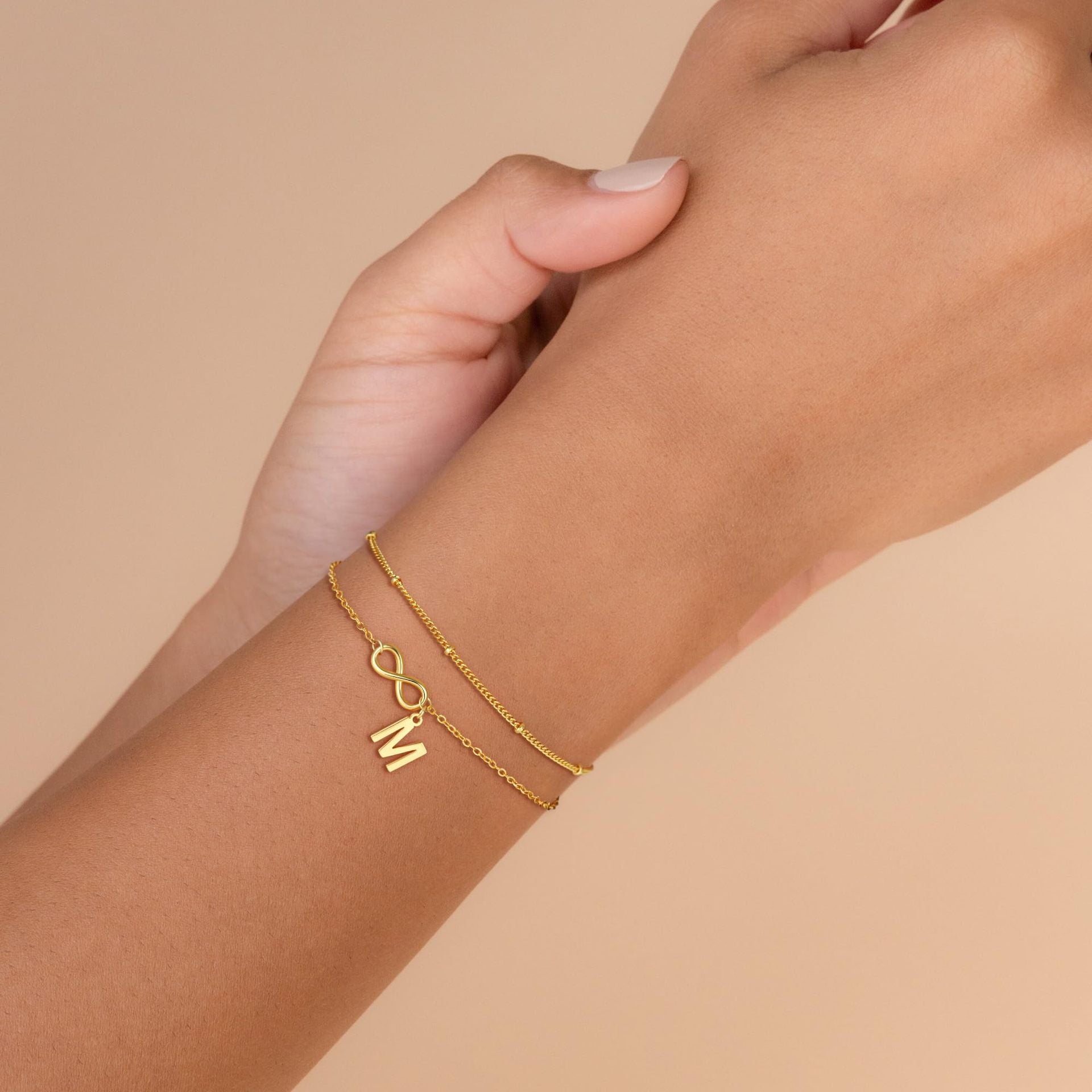 18K Gold-plated  infinity Bracelet