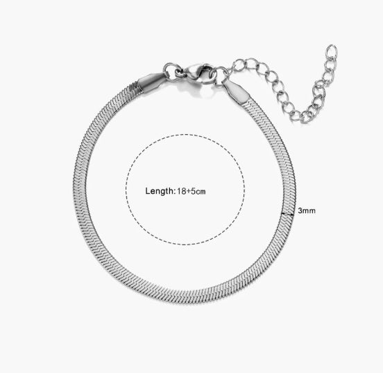 Stainless Steel Bracelet Cuban-link