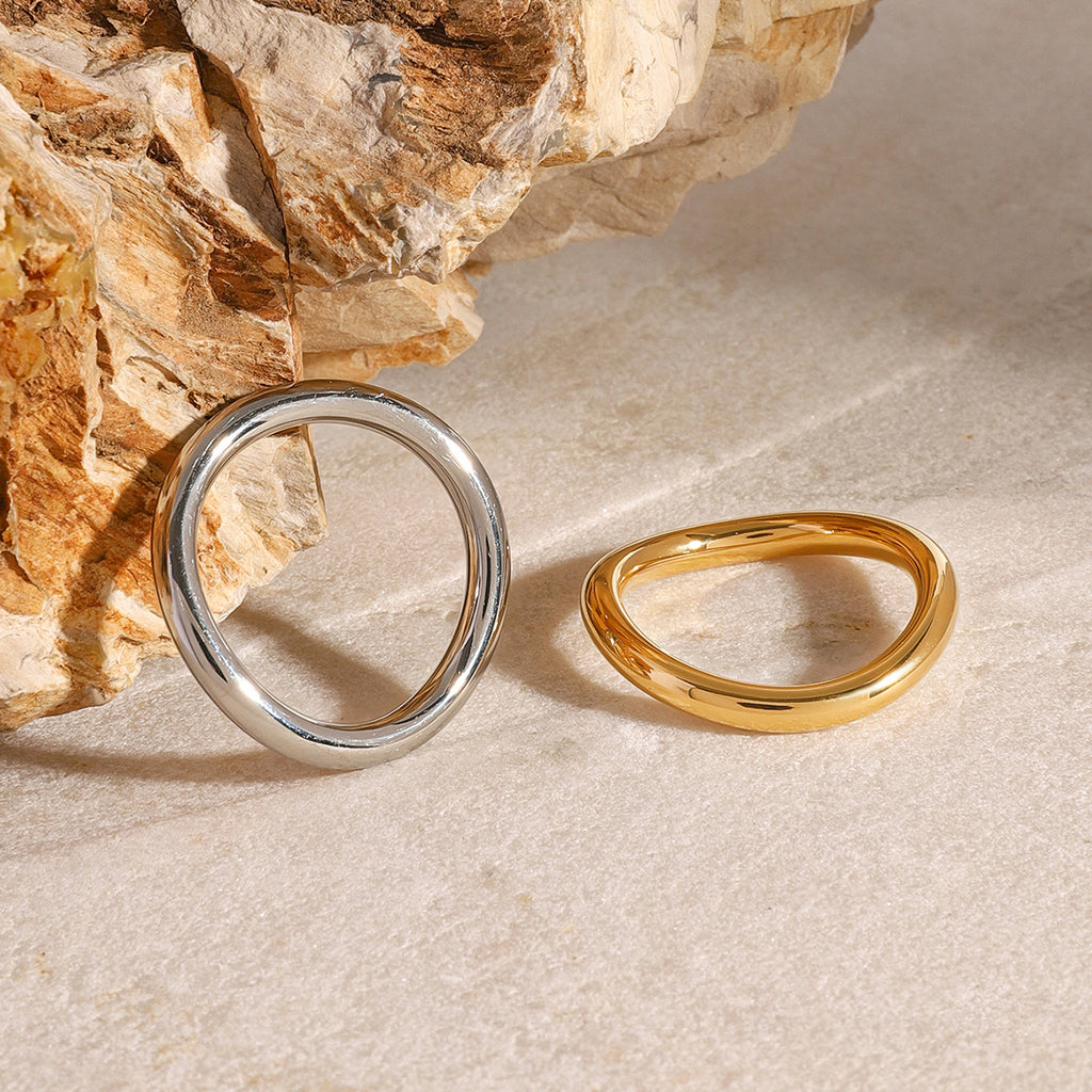 Gold & Silver Layered Rings