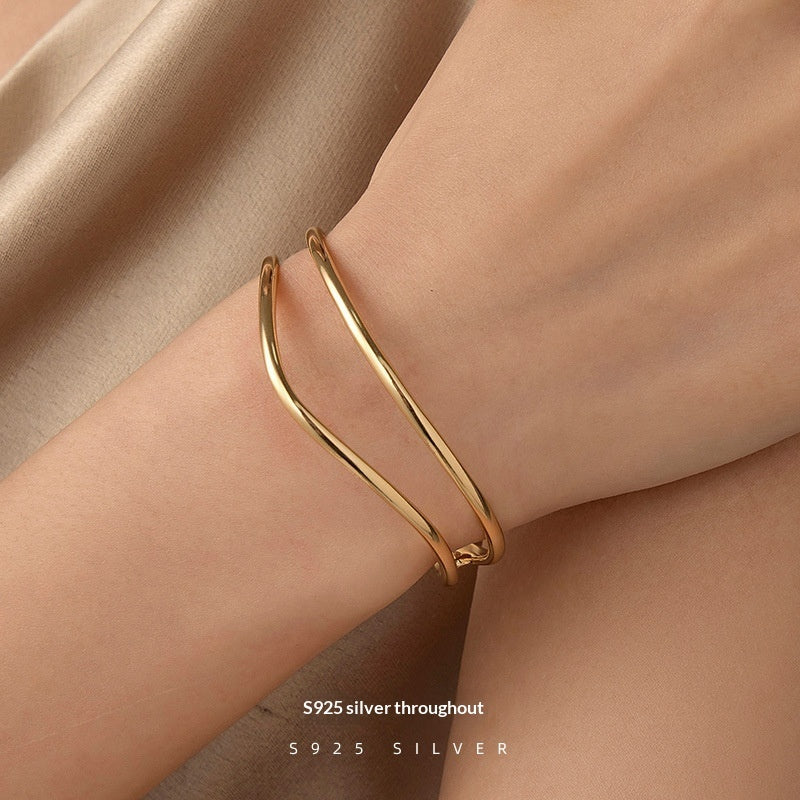 Minimalist Double-Strand Line Bracelet For Women