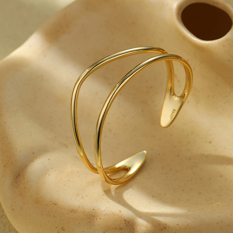 Minimalist Double-Strand Line Bracelet For Women