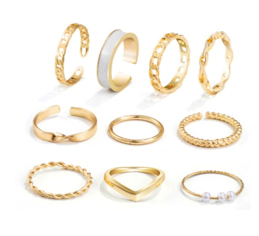 Stackable ring sets