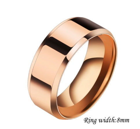Solid Color Rings Unisex