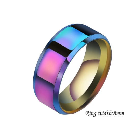 Solid Color Rings Unisex