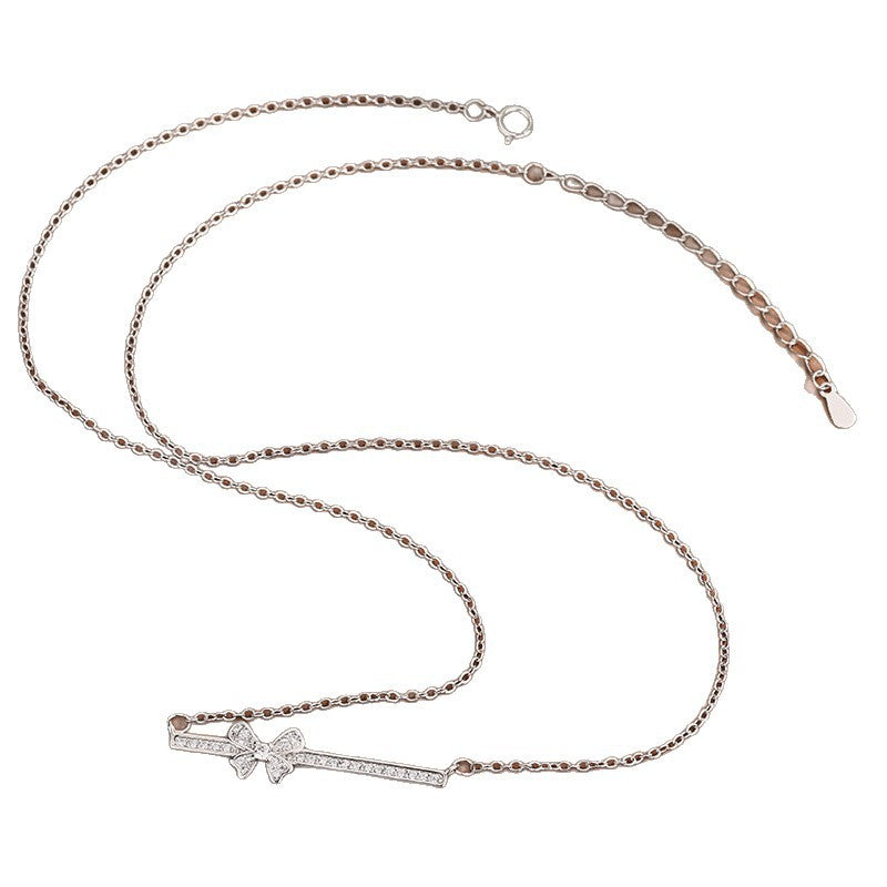 New Womens Stylish Bow Necklace