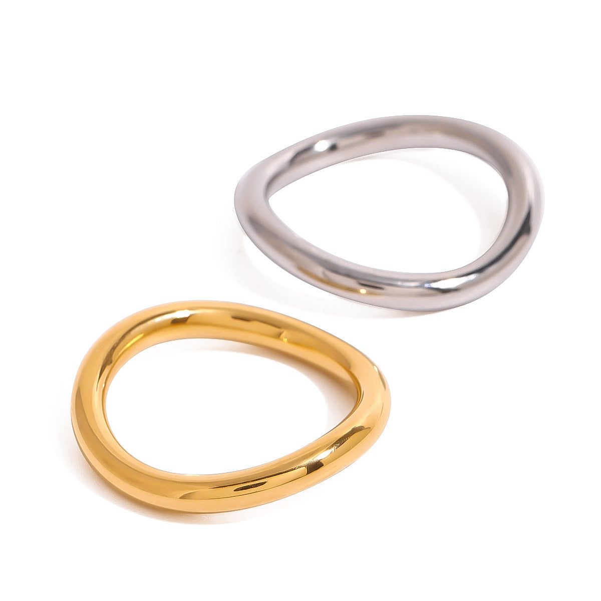 Gold & Silver Layered Rings