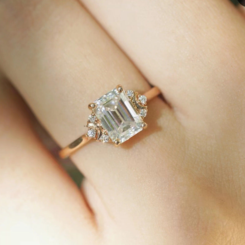 Women's Emerald cut ring